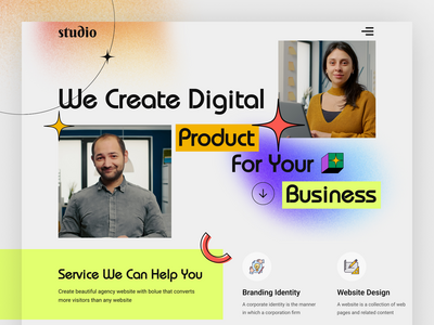 数字代理登陆页面(Digital Agency Landing Page)