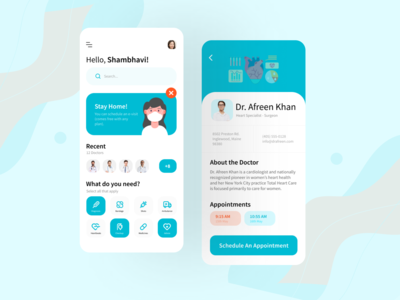 医生咨询应用概念(Doctor Consultation App Concept)