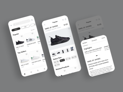电子商务 UI 概念(E-commerce UI Concept)