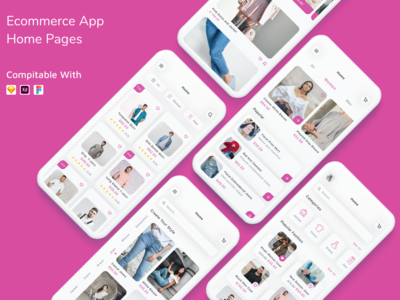 电子商务应用主页(Ecommerce App Home Pages)