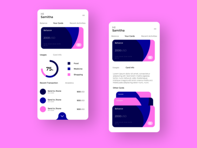 ios -vol 01 的银行应用程序仪表板概念(Banking App dashboard concept for ios -vol 01)