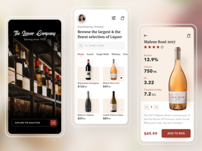 Wine 🍷 IOS App UI Kits(Wine 🍷 IOS App UI Kits)