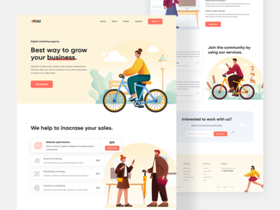 营销机构登陆页面(Marketing agency landing page)
