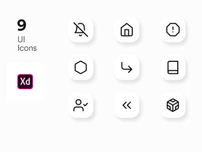 Adobe xd 的图标 UI 套件(Icons UI KIT for Adobe xd)