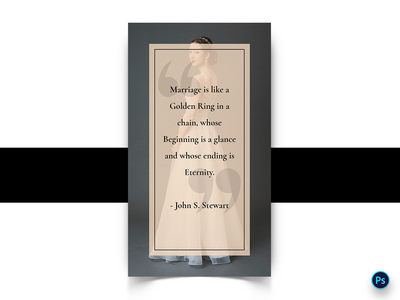 婚礼社交媒体帖子模板(Wedding Social Media Post Template)