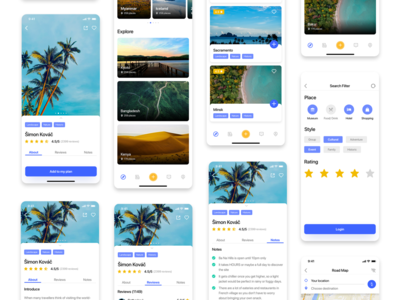 Le Trip - 旅行计划器 UI KIT(Le Trip - Travel planner UI KIT)