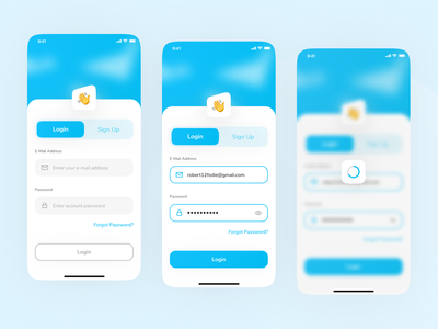 登录屏幕应用程序 UI(Login Screens App UI)