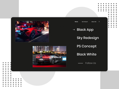 菜单 Web 概念 UI 设计(Menu Web Concept UI Design)