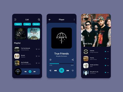 音乐应用界面(Music App Ui)