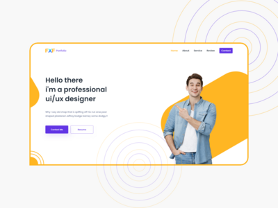 投资组合登陆页面(portfolio landing page)
