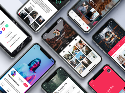 用户配置文件移动 UI 模板(User Profile mobile UI template)