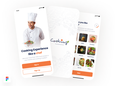 食谱应用程序 UI 套件(Recipe App UI Kit)