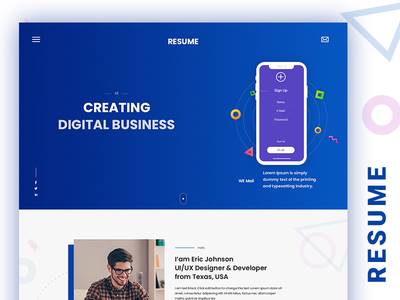专业简历(Professional Resume)