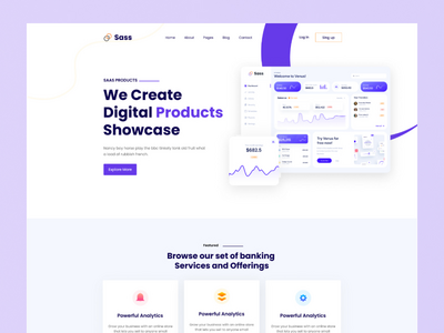 萨斯登陆页面(sass landing page)