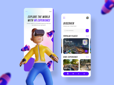 虚拟现实移动应用程序。(VR Mobile App.)