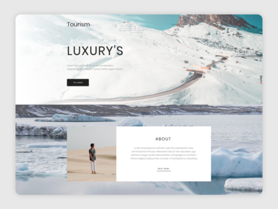旅游网站登陆页面(Travelling Web Landing Page)
