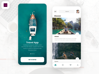 旅游App UI设计(Travel App UI Design)