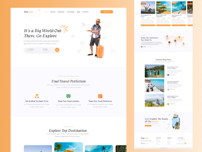 旅行社登陆页面(Travel agency landing page)
