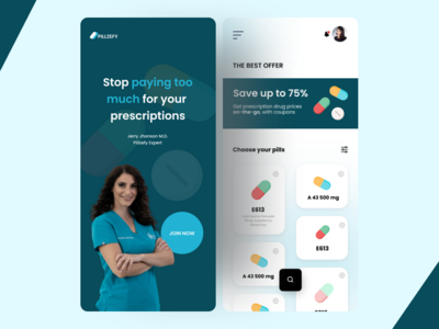 医疗商店 - 应用程序界面(Medical store - App Ui)