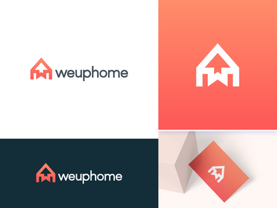 Weuphome - 房地产标志品牌(Weuphome - Real Estate Logo Branding)