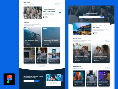 博客页面 UI 设计(Blog Page UI Design)