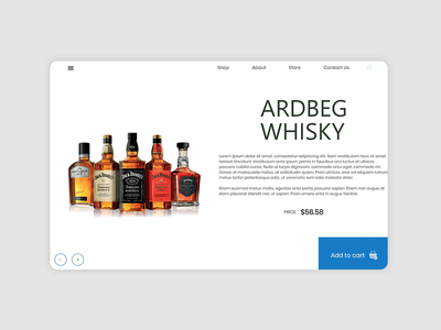 威斯基商店网页登陆页面(Wiskey Shop Web Landing Page)