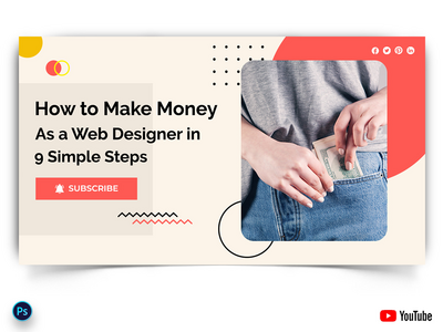 在线货币收入 Youtube 缩略图(Online Money Earnings Youtube Thumbnails)