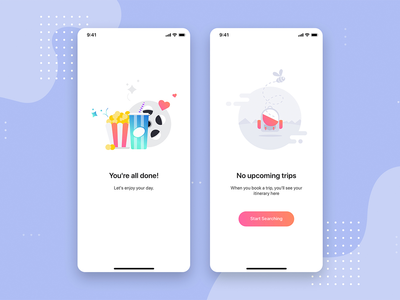 空状态 UI 移动概念(Empty state UI mobile concept)