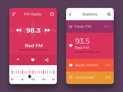 收音机 UI 概念(Radio UI Concept)