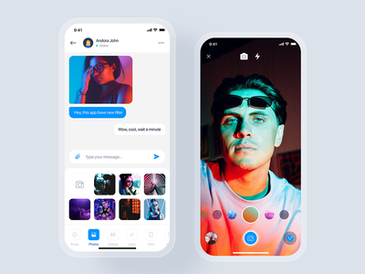 聊天/消息 UI 移动概念(Chat/Message UI mobile concept)