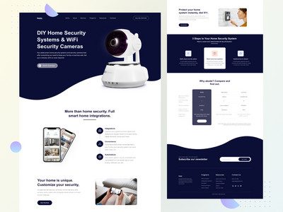 无线家庭安全摄像头。(Wireless home security cameras.)