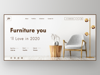 现代家具横幅设计(Modern Furniture Banner Design)