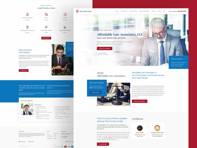 经济实惠 - 律师创意登陆页面模板(Affordable - Lawyer Creative Landing Page Template)