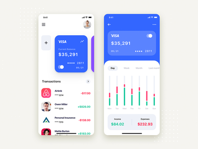 我的钱包移动应用程序 UI 工具包模板(My Wallet Mobile App UI Kit Template)