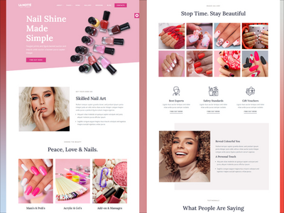 美甲沙龙 HTML 模板(Nail Salon HTML  Template)