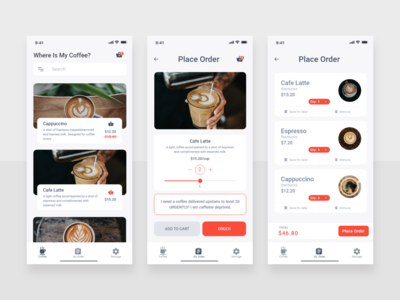 咖啡订购应用程序(Coffee Ordering App)