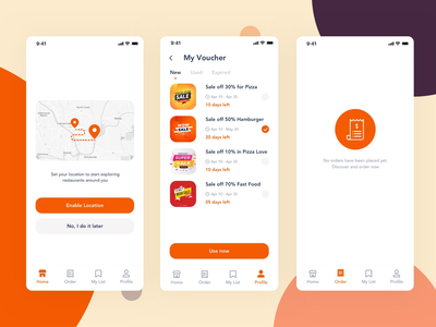 Foode - 送货应用程序模板 UI 套件 #6(Foode - Delivery App Template Ui Kit #6)
