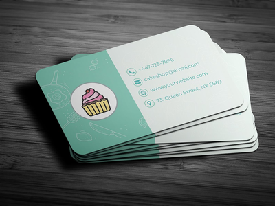 蛋糕店名片多人(Cake shop business card for multiple)