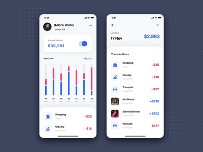 交易移动 UI 模板(Transaction Mobile UI Template)