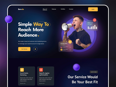 数字营销服务-登陆页面(Digital marketing service- landing Page)