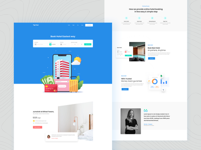 酒店预订登陆页面(Hotel Booking Landing Page)