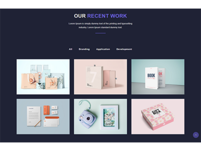 投资组合网站模板设计(Portfolio Website Template Design)