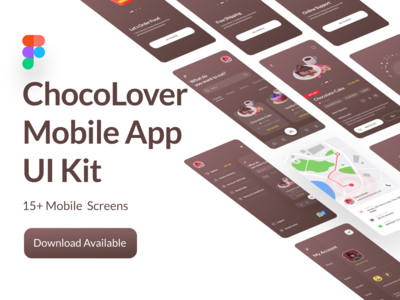 ChocoMobi 应用程序 UI 套件(ChocoMobi App UI Kit)