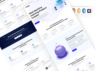 Trudx 是一个现代多用途创意商业机构模板(Trudx is a modern multipurpose creative  business agency template)