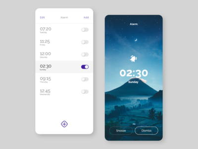 报警应用界面(Alarm App UI)