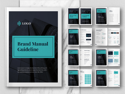 品牌手册指南模板(Brand Manual Guideline Template)