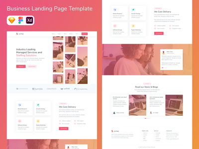 业务登陆页面模板(Business Landing Page Template)