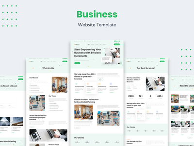 企业商务网站模板(Corporate Business Website Template)