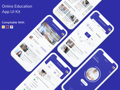 在线教育应用程序 UI 套件(Online Education App UI Kit)