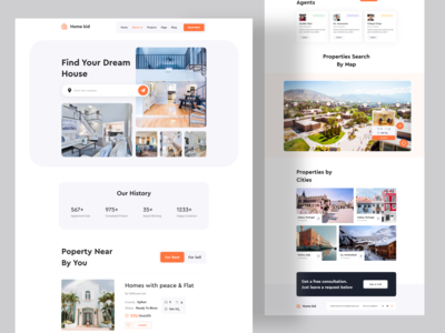 房地产登陆页面(Real Estate Landing Page)
